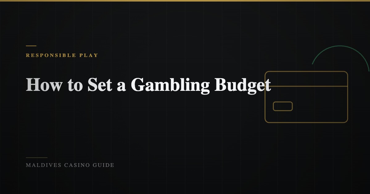 How to Set a Gambling Budget Without Treating It as an Investment